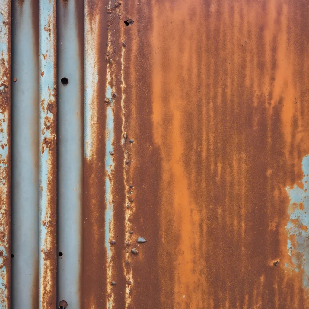 rust on a metal swimming pool