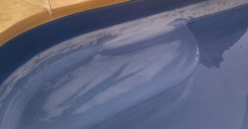 chalky fiberglass pool surface